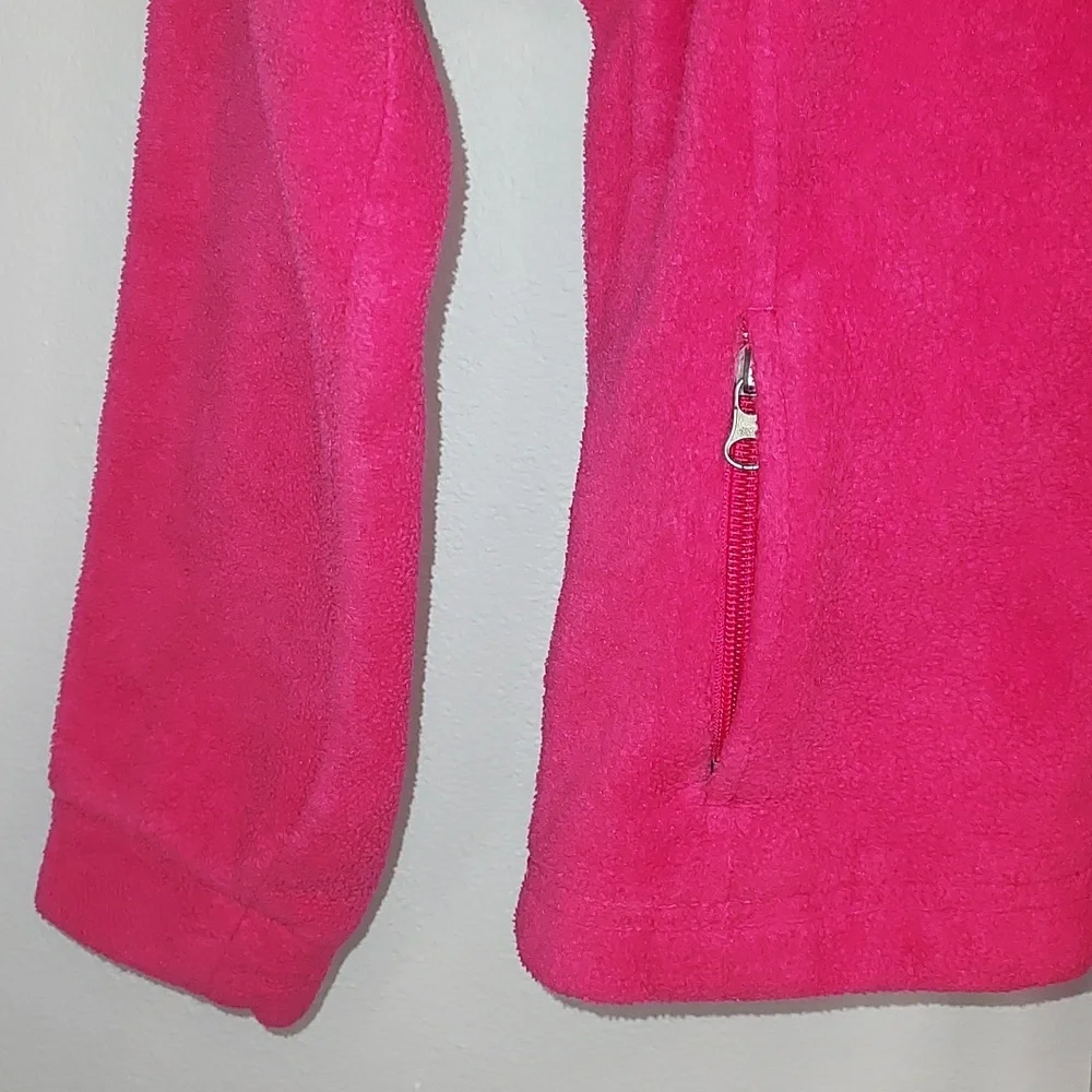 Columbia Pink Benton Springs Fleece Zip Up Jacket Size XS (6/7)